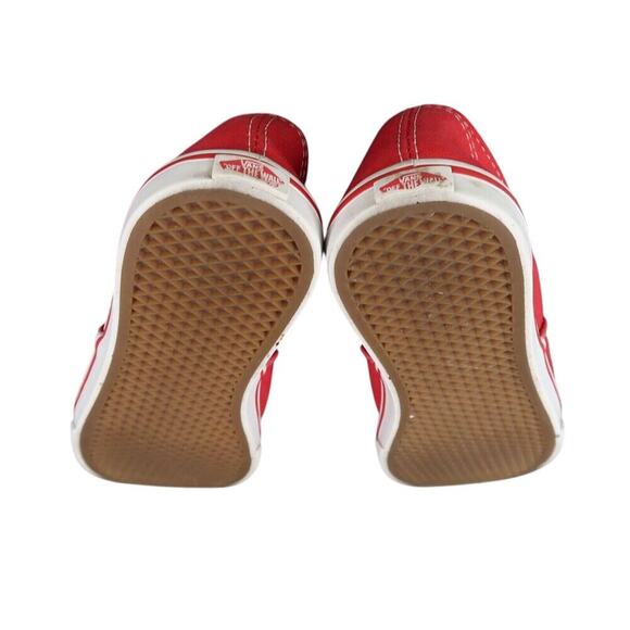 Vans Shoes Womens 5.5 Sneakers Authentic Lo Pro Skate Casual Red Canvas Lace Up - Picture 10 of 12